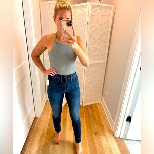 MADEWELL dark wash skinny jeans